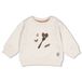 Feetje sweater Pasta Party ecru/antraciet/camel
