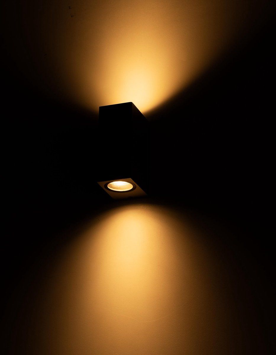 Proventa AllWeather Muurlamp voor buiten - Rechthoek - Grijs - Aluminium - GU10