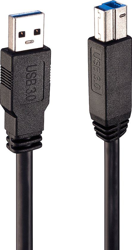 Lindy USB 3.0 A to USB B Cable - 10m - Black