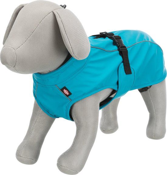 Trixie Vimy Regenjas Hond - Blauw - XS - Ruglengte 30 cm