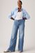 Levi's 728 High Rise Lightweight Wide Leg Jeans - Femme - 29x34 - Bleu Moyen / Cool Surf