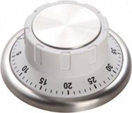 Merkloos / Sans marque Billiet - Vanlaere Kookwekker - magnetisch - rond - wit - schijf - 9 x 4 cm