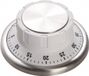 Merkloos / Sans marque Billiet - Vanlaere Kookwekker - magnetisch - rond - wit - schijf - 9 x 4 cm
