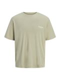 JACK & JONES Shirt 'JORHYERES' grasgroen / oranje / wit