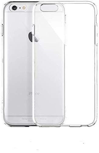 ultrapower100 Transparante beschermhoes, compatibel met iPhone 6, 6S, ultradun, TPU-kunststof, dun, robuust, elastisch, krasbestendig, antislip, schokbestendig