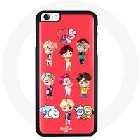 Maniacase Etui voor iPhone 7 BTS TinyTAN Animation BT21 Poster