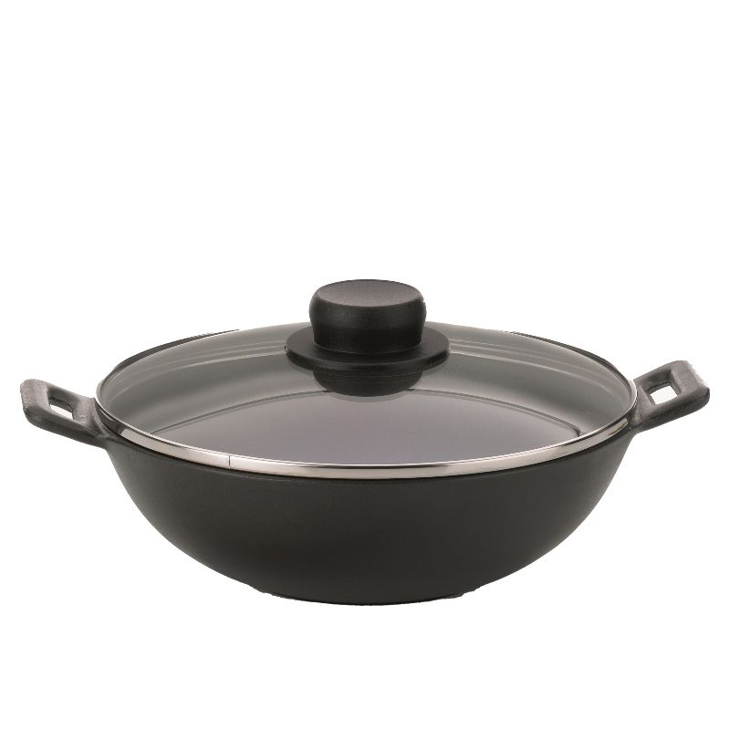 Kela Wokset Mini - 24 cm - Gietijzer - Zwart - Met Deksel