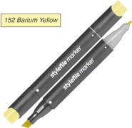 Stylefile Markers Stylefile Twin Marker - Barium Geel - Deze hoge kwaliteit stift is ideaal voor designers, architecten, graffiti artiesten, cartoonisten, & ontwerp studenten Professionele tekenstift voor een scherpe prijs