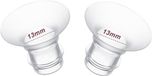 BeltAvenue Holding B.V. 2 pièces inserts de bride 13mm (Pour taille de mamelon 9mm-11mm) Silicone transparent