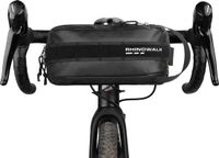 Unyqoos® stuurtas van Polyurethanmateriaal – waterdichte fietstas en schoudertas met voorvak, schouderband, reflecterend logo en Molle-systeem, geschikt voor racefietsen en mountainbikes