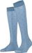 FALKE Dot gedessineerd materiaal transparant 15 DEN kniekousen dames blauw - maat 35-38