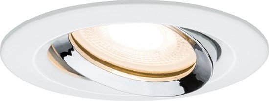 Paulmann Inbouwlamp LED Coin Slim IP44 rond 6 8 W alu Set van 3 dimbaar