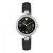 Versace VE2K00221 montre femme - Argenté - Cuir noir - Analogique - Quartz