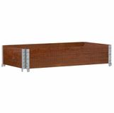 vidaXL Jardinière 100x50 cm pin massif marron