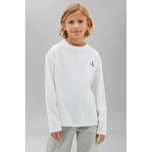 Calvin Klein longsleeves - wit/zwart (set van 2)