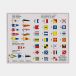 Prosea Drapeaux à code autocollants