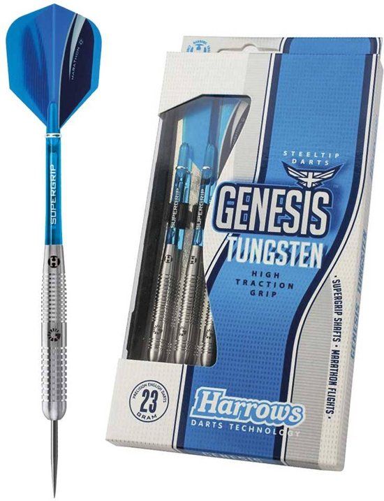 Harrows Genesis 60% Tungsten Dartpijlen 25 gram - Blauw