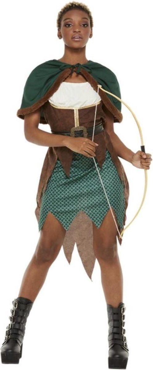 Smiffys Deluxe Forest Archer Costume - Green/Brown - M