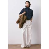 Mango blouse met krijtstreep marineblauw