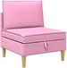 vidaXL Sofa Stof Roze