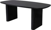 Lizzely Garden & Living Eettafel Japandi deens ovaal 200cm zwart MDF Juno