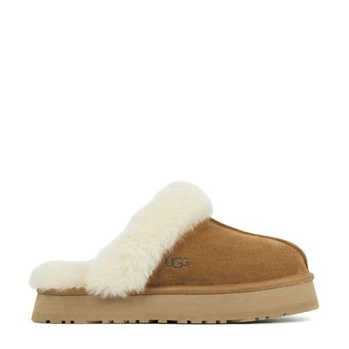 UGG suede slippers cognac