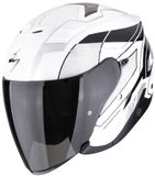Scorpion EXO-Z1 Vue Zwart Wit Zilver Jethelm - Helm