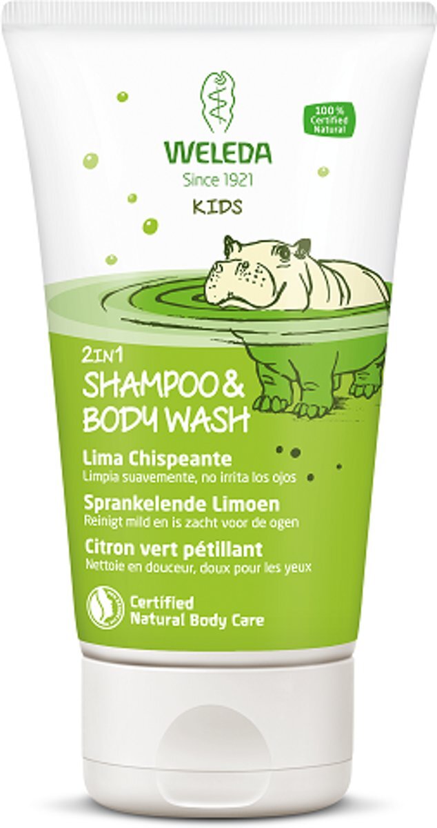 Weleda Kids Shampoo en Bodywash Limoen 150 ml