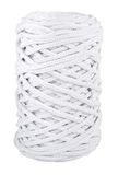 Rayher Braidy Gerecycled garen, gevlochten, 4 mm diameter, wit, 250 g, 65 m, om te breien en te knutselen