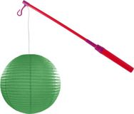 Sans marque Support de lanterne 40 cm - avec lanterne - vert foncé - D25 cm