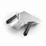Lacor - 62679 - Schop voor gebakken aardappelen, professionele keukenpad, keukengerei, staal, ergonomische en antislip handgreep, vaatwasmachinebestendig, 2 handgrepen