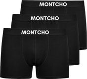 MONTCHO Essence Series Boxershort Heren 3 Pack Zwart Maat L