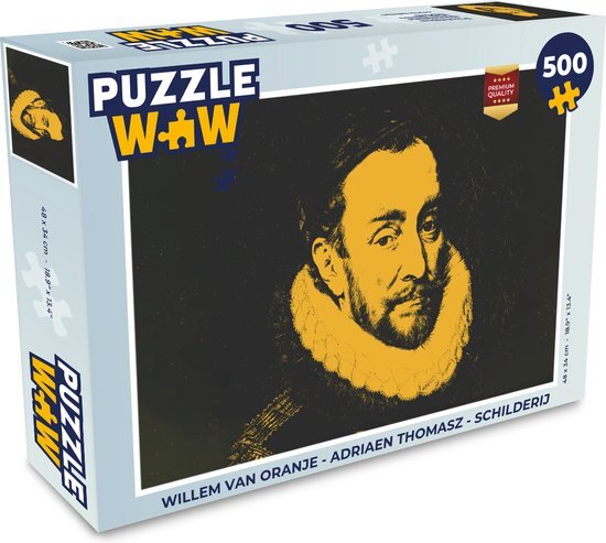 MuchoWow Puzzel Willem van Oranje - Adriaen Thomasz - Schilderij - Legpuzzel - Puzzel 500 stukjes - Sinterklaas cadeautjes - Sinterklaas voor grote kinderen