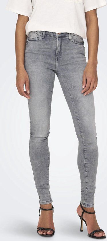 ONLY ONLPOWER MID PUSH UP SK AZG937 NOOS Dames Jeans - Grey Denim - XL/34