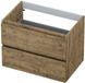 INK - Onderkast 2 Laden Greeploos met Houten Keerlijst - Naturel Eiken