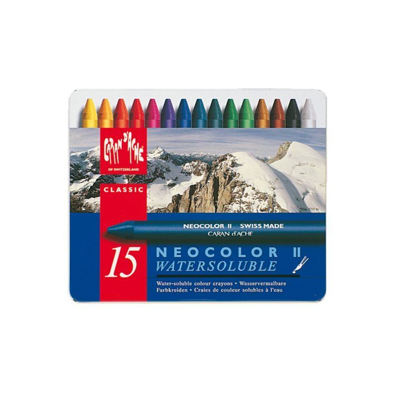 Caran d'Ache Waskrijt neocolor-ii 15stuks assorti