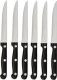 Secret de Gourmet Couteaux à steak/couteaux à viande - 12x pièces - Acier inoxydable - 22 cm