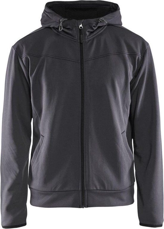 Blåkläder 3363-2526 Hoodie met rits - Medium Grijs/Zwart - XXL