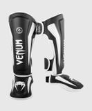 Venum Elite Kickboks Scheenbeschermer Zwart Wit - L