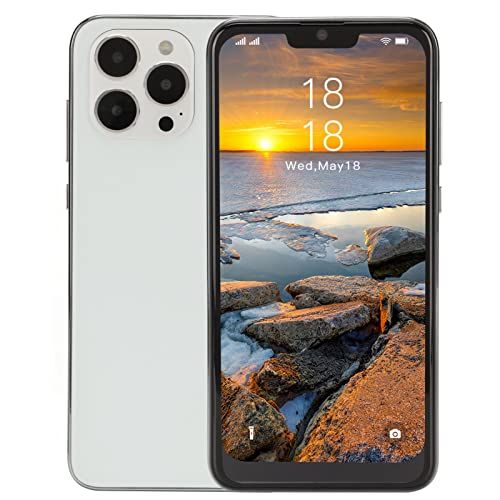 Zunate IP13 Pro Max Ontgrendelde Smartphone voor Android 11, 6,1 Ontgrendelde Mobiele Telefoon, Face ID, Dual SIM, 10 Core, 8 MP 16 MP, 6800 MAh, 4+32 GB, WiFi, BT, FM Ondersteund