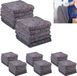 Non-branded 40x Moving blanket set - Packing blanket - Storage blanket - Protective blanket - DIY blanket - Grey - 150x200 cm