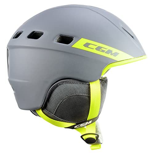 CGM Primo Skihelm - Grijs/Fluogeel - Maat L (58-61cm) - Unisex - 2023 Model