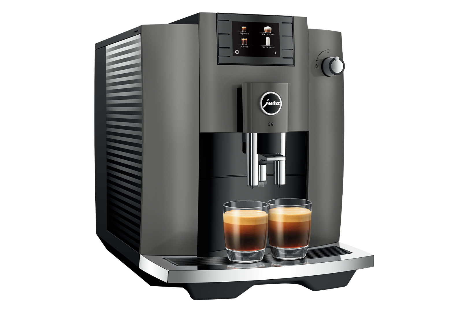 JURA E6 Dark Inox Espresso Machine - Fully Automatic