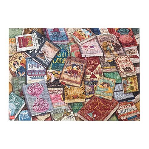 LEGAMI - 1000 stukjes puzzel met poster en stoffen zak, 68 x 48 cm, thema Book Lover, kleur, PUZ0008