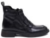 Maciejka Bottines Chelsea pour femme en cuir naturel noir avec talon bloc et fermeture éclair
