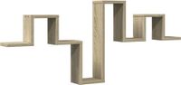 vidaXL Wandschap Sonoma eiken 104,5 x 10 x 43 cm bewerkt hout