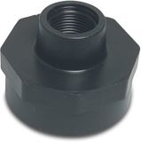 Deltafix verloopsok binnendraad pp zwart 1 1/4 inch naar 1 inch