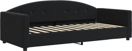 vidaXL Slaapbank 90x190 cm fluweel zwart