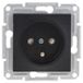 SCHNEIDER Prise de courant 2P+T + borne de terre et cache, anthracite ASFORA