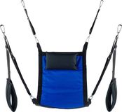 BDSM Mr Sling Rectangular canvas sling - 4 points - Full set - Blue